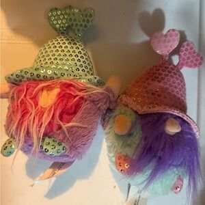 Colorful Plush Gnome Set with Sequins